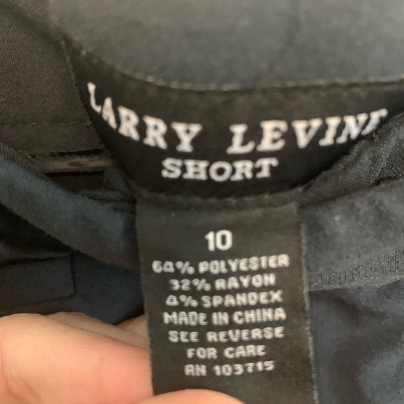 Larry Levine navy blue Straight Leg Pants. Size 10 short. - Picture 5 of 9